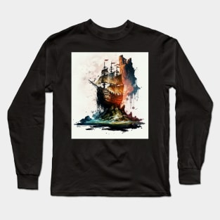 Pirate Ship - the goonies Long Sleeve T-Shirt